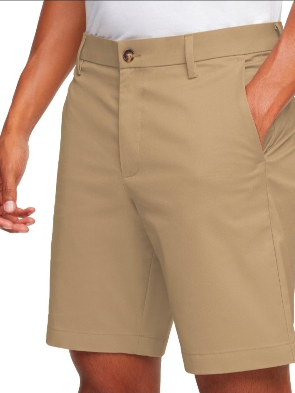 Banana Republic Men's Tan Flat-Front Shorts